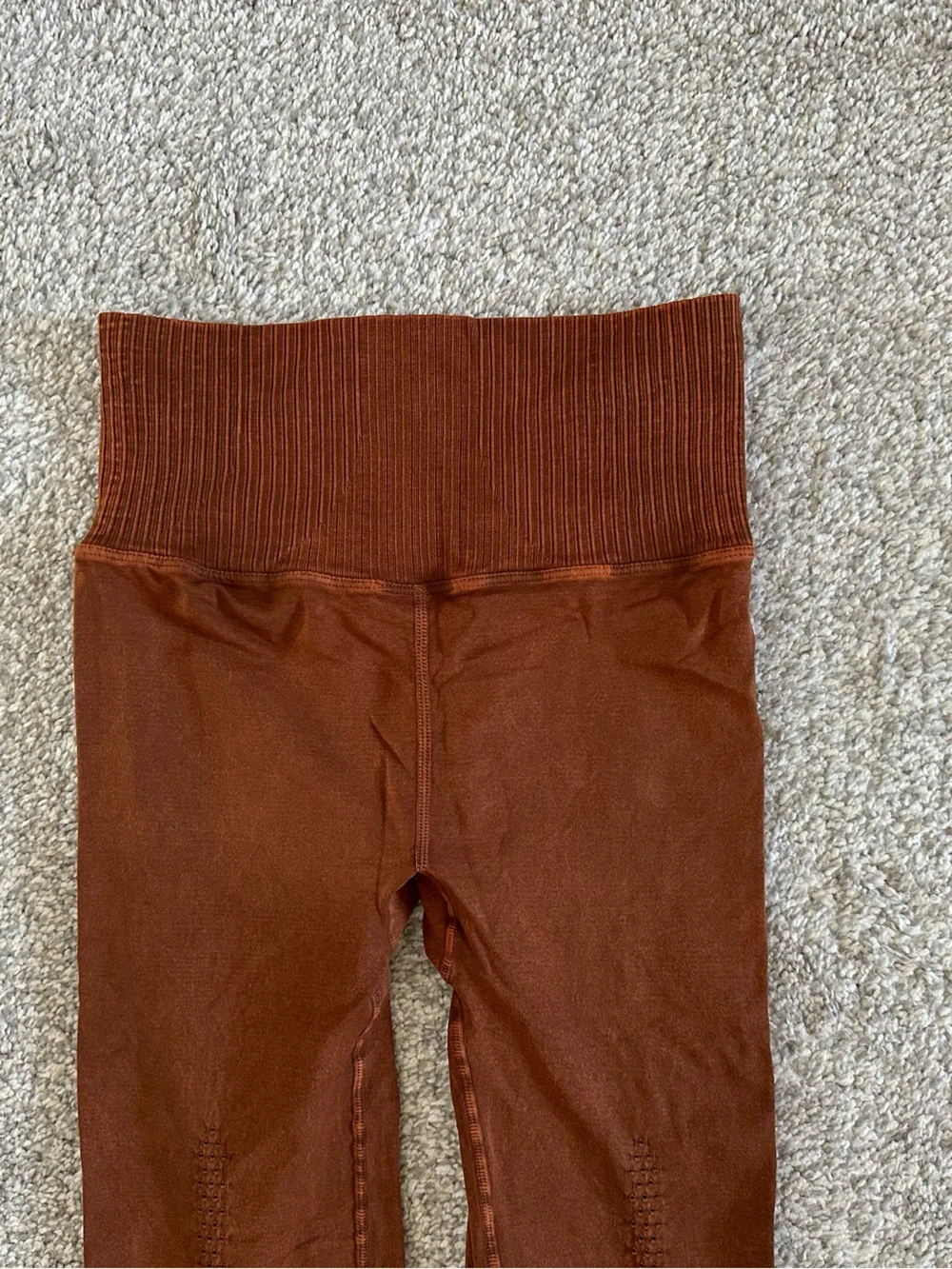 Women’s Free People Good Karma High Rise 7/8 Length Rust Legging